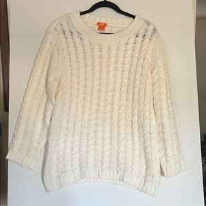 Joe Fresh Cream Cable Knit Sweater